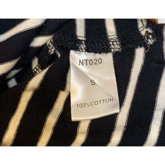 THML striped boho sleeveless top, Small, Embroidered Trim & Tassel Neckline - Picture 5 of 6